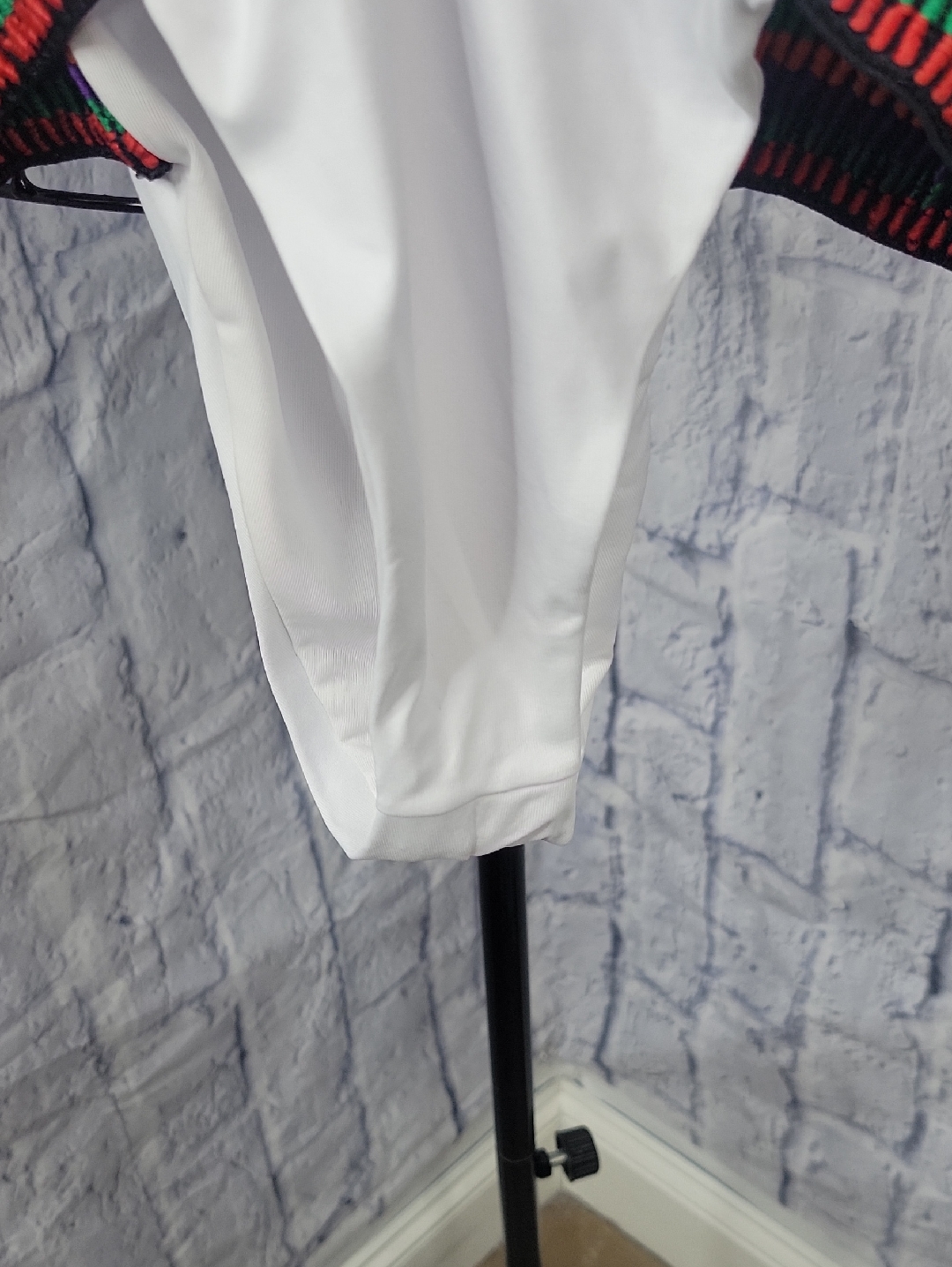 Nwt Yandy White One Piece Swimsuit Rainbow Trim Medium — image 4 of 8